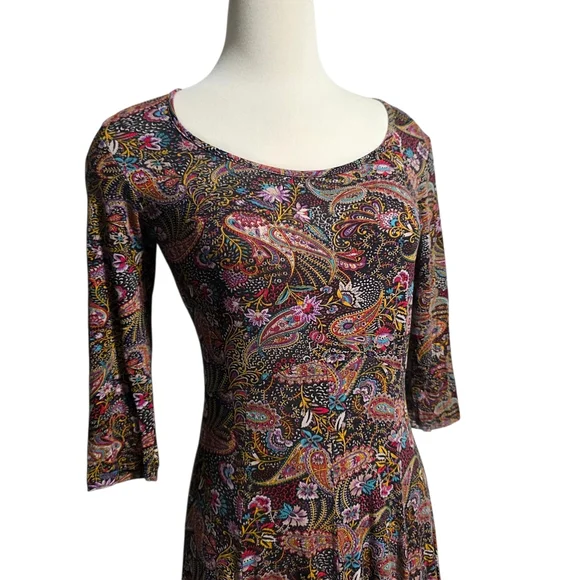EARTHBOUND TRADING CO PAISLEY MAXI DRESS SZ M - Picture 2 of 8